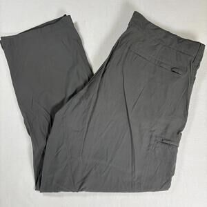 LB Tech Mens Pants 36x30 Classic Fit Gray Casual Chino Lightweight
